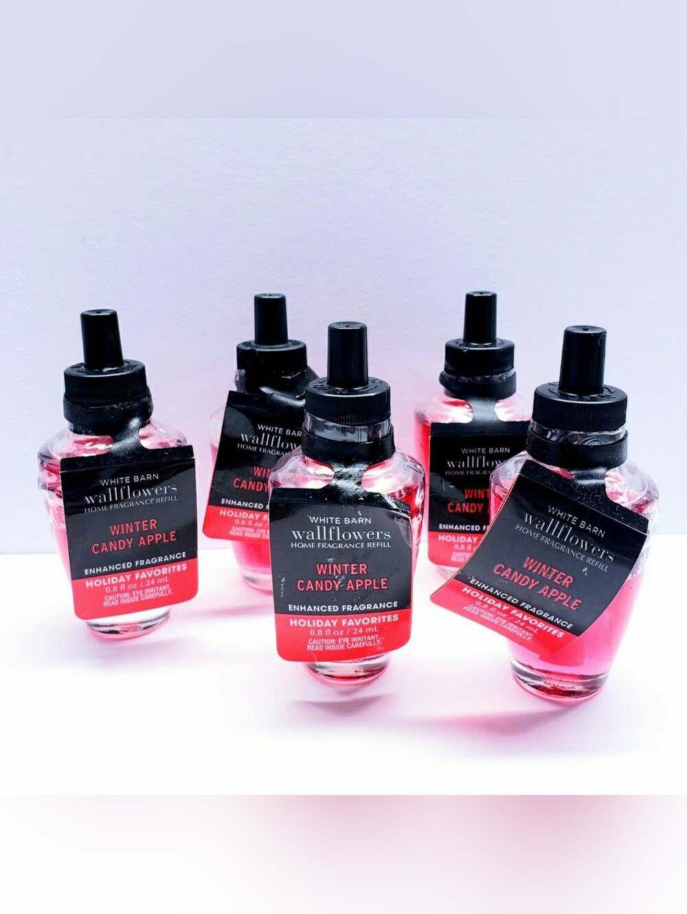 Bath & Body Works WINTER CANDY APPLE Wallflowers Home  Fragrance Refill (5 Pcs)